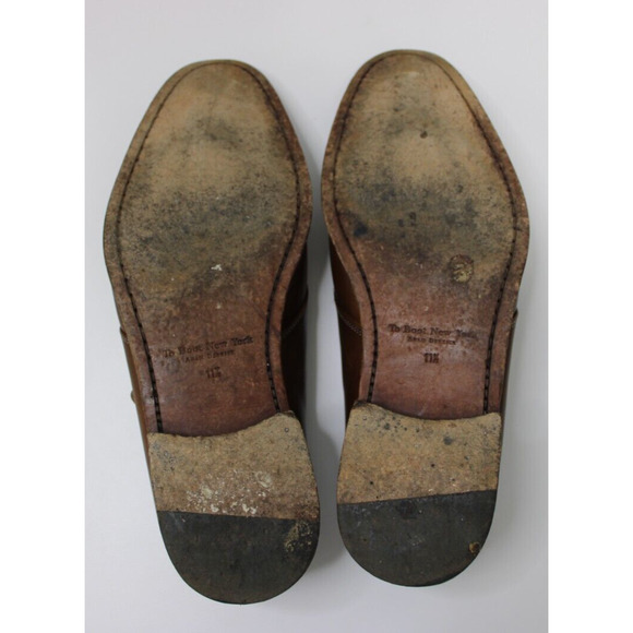 To Boot Shoes Men's 11.5 M Adam Derrick New York Monk Strap Buckle Brown Leather - Picture 8 of 10